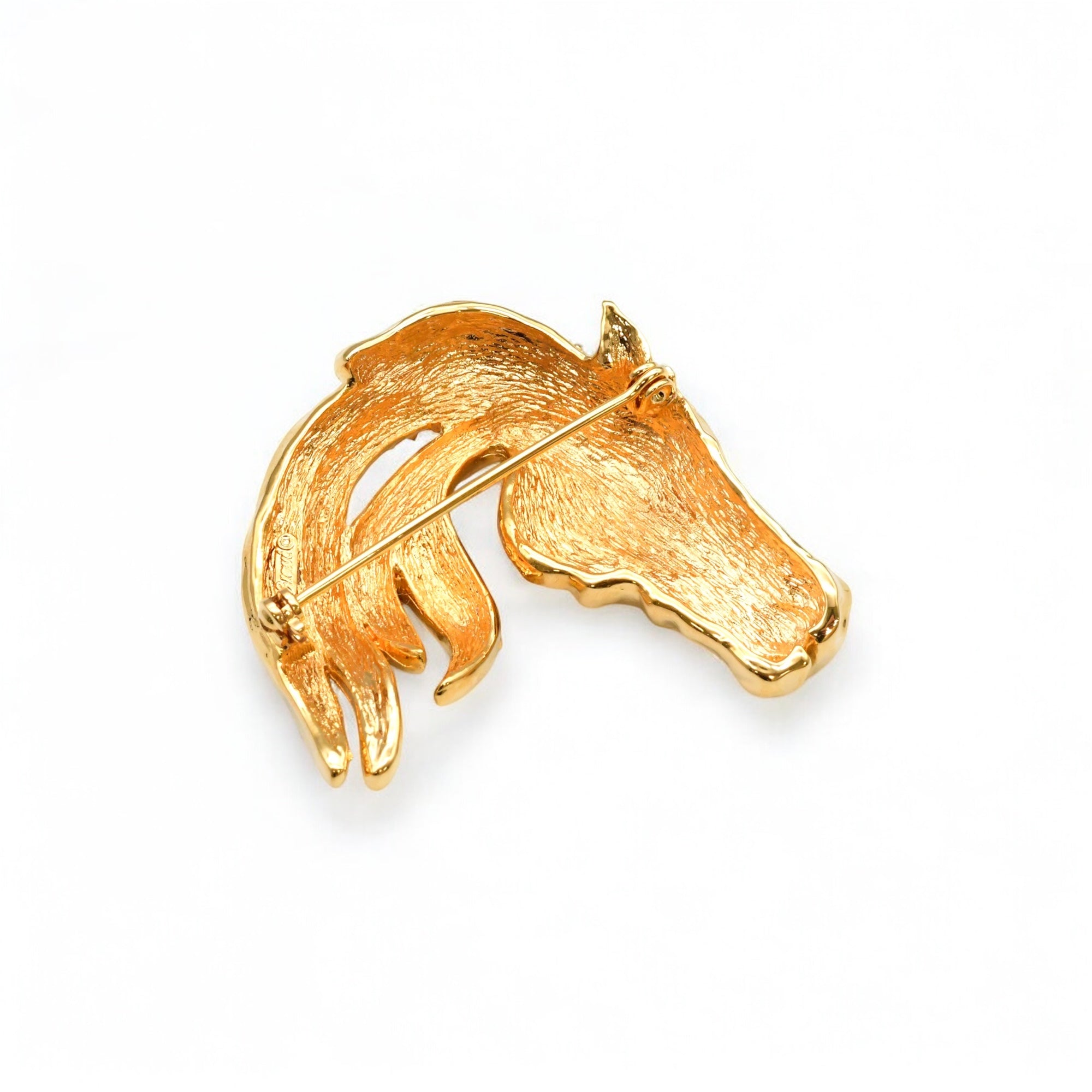 Cheval White Brooch