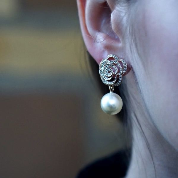 Duo parfum rose earrings