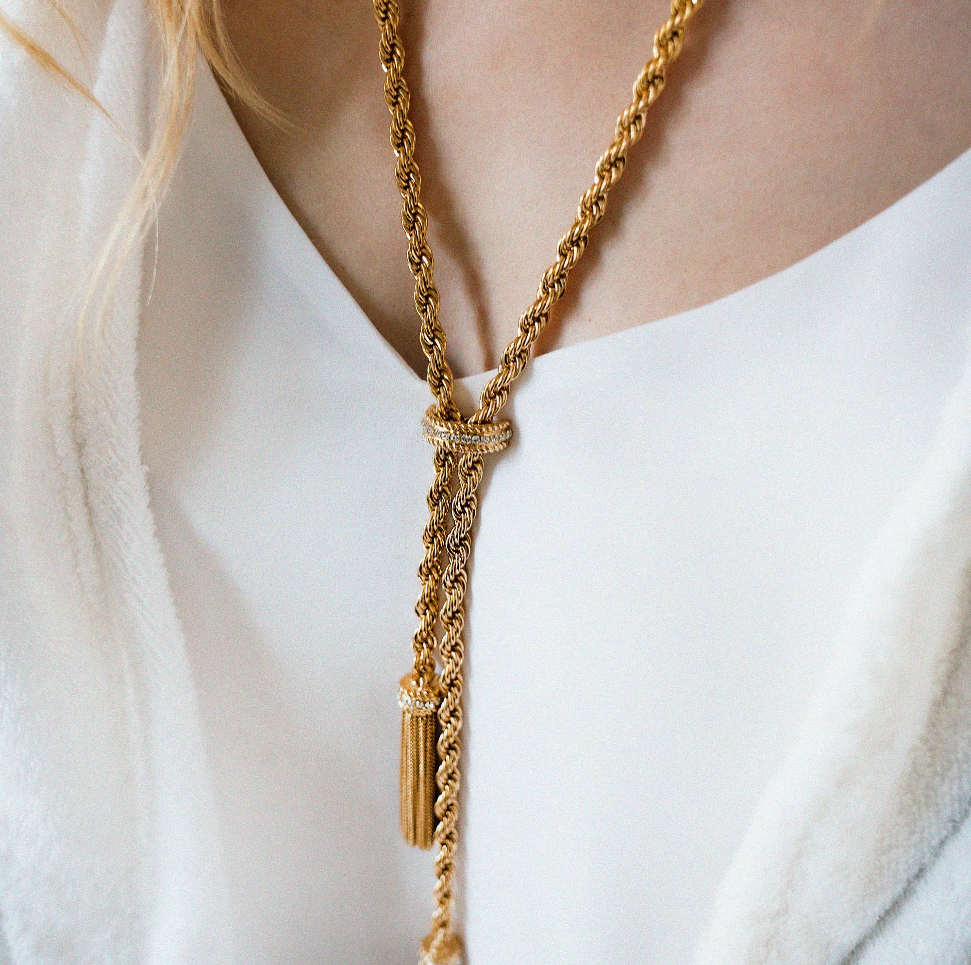 fringe necklace