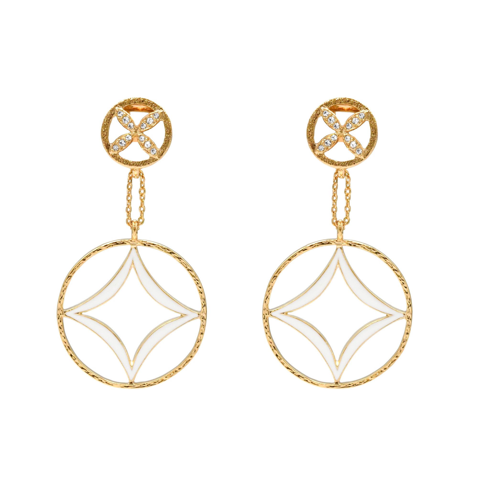 エン キョウゲン ホワイト イヤリング