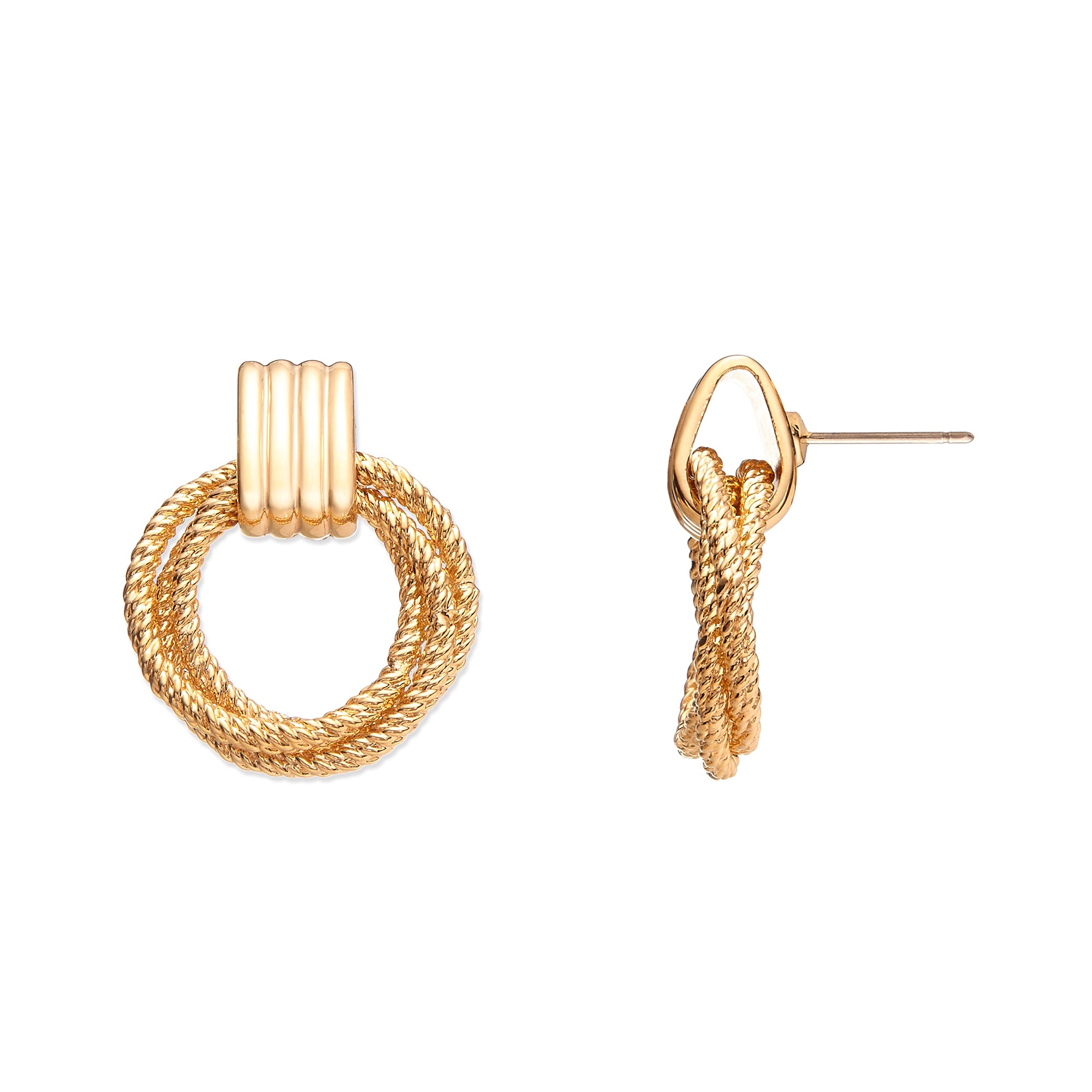 Modern Vintage Round Earrings