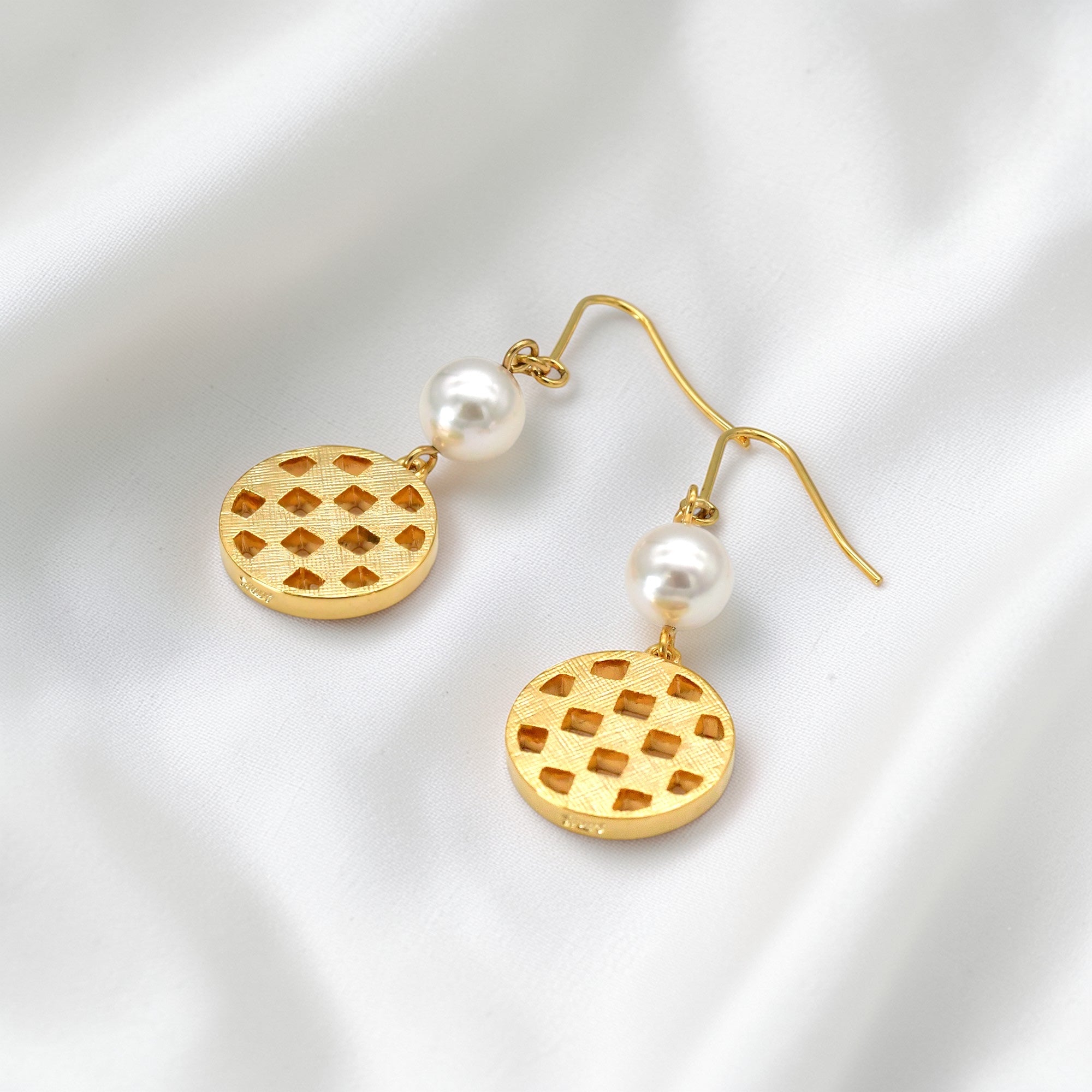 ワガラ 市松 ピアス