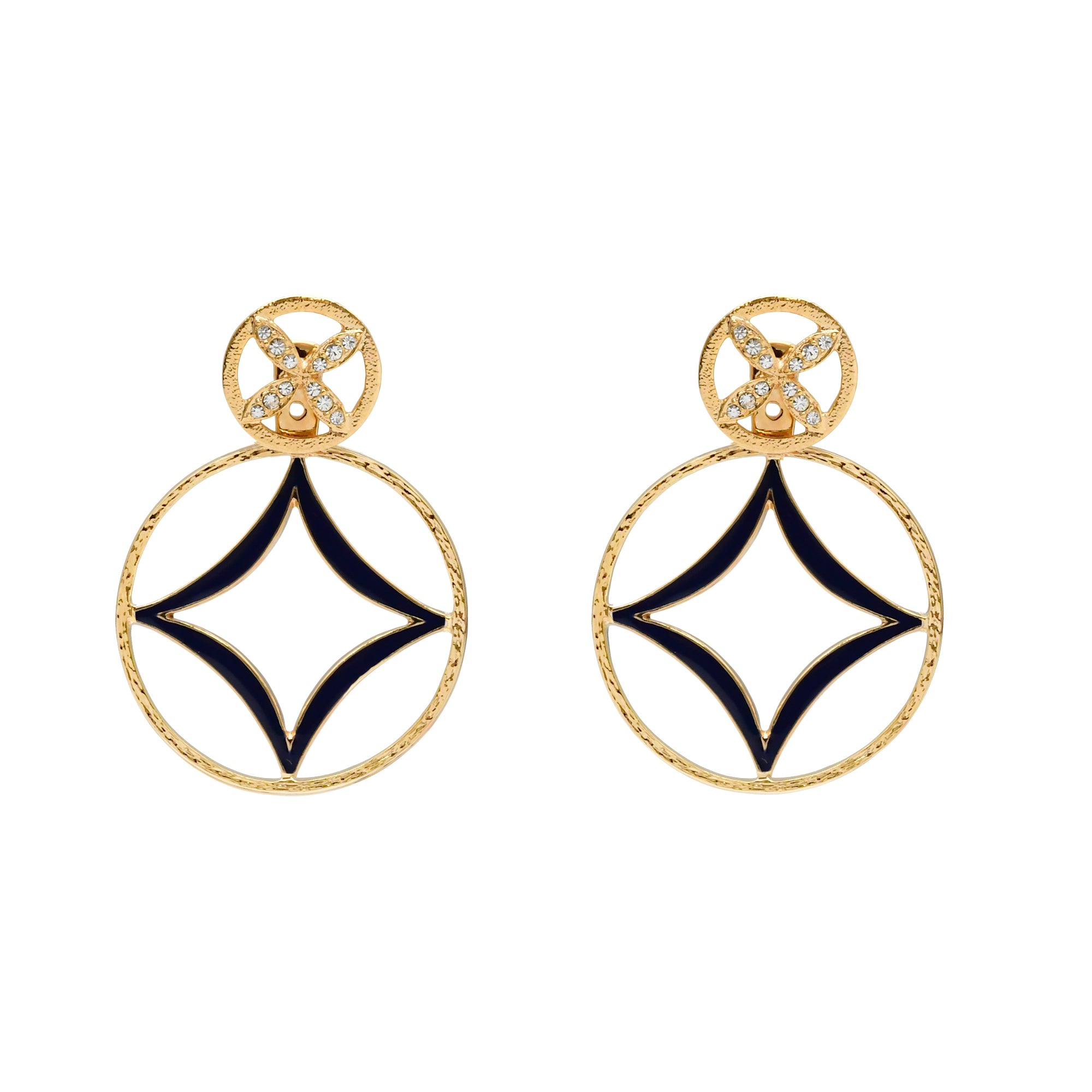 エン キョウゲン ネイビー ピアス