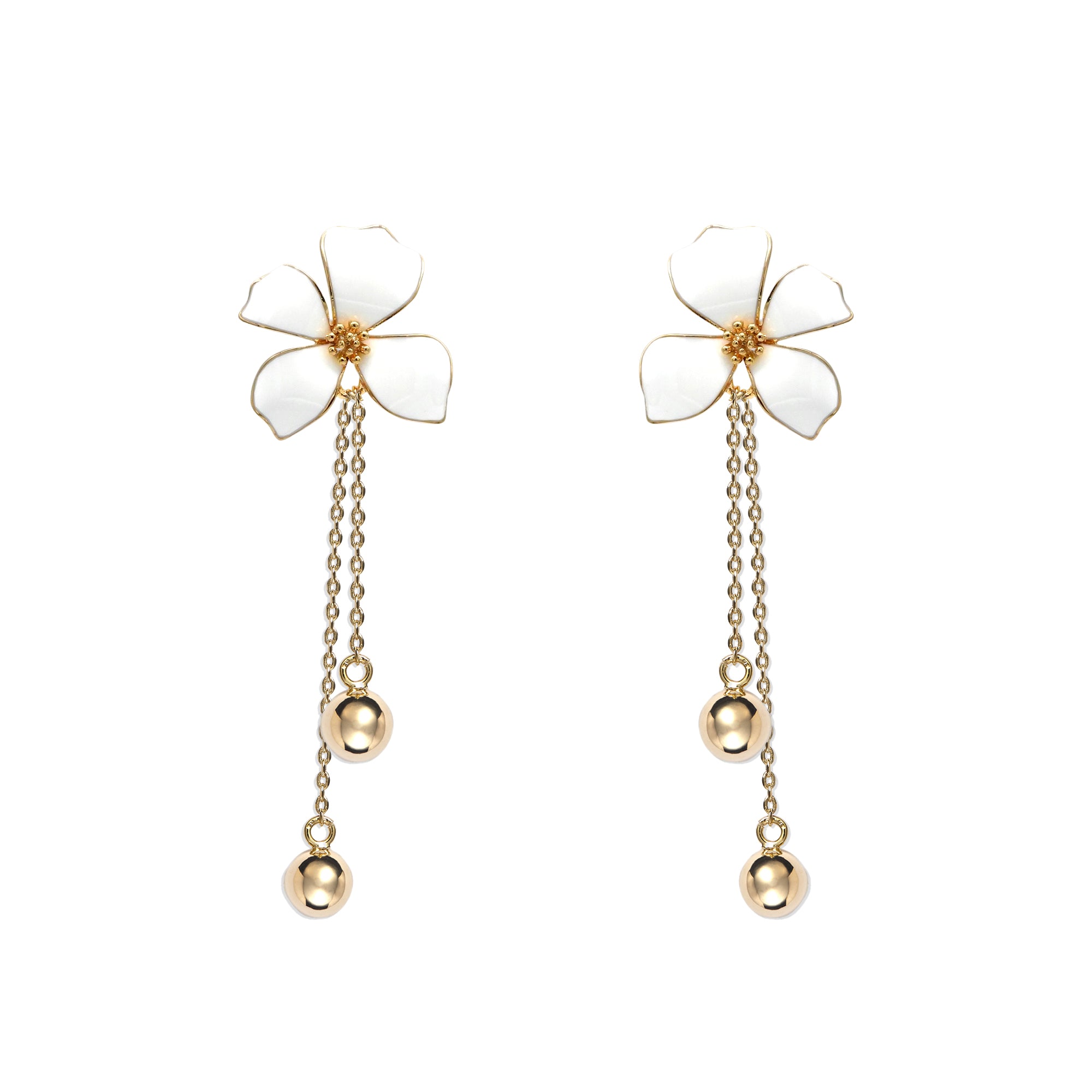 フルールブランシュ ロングイヤリング