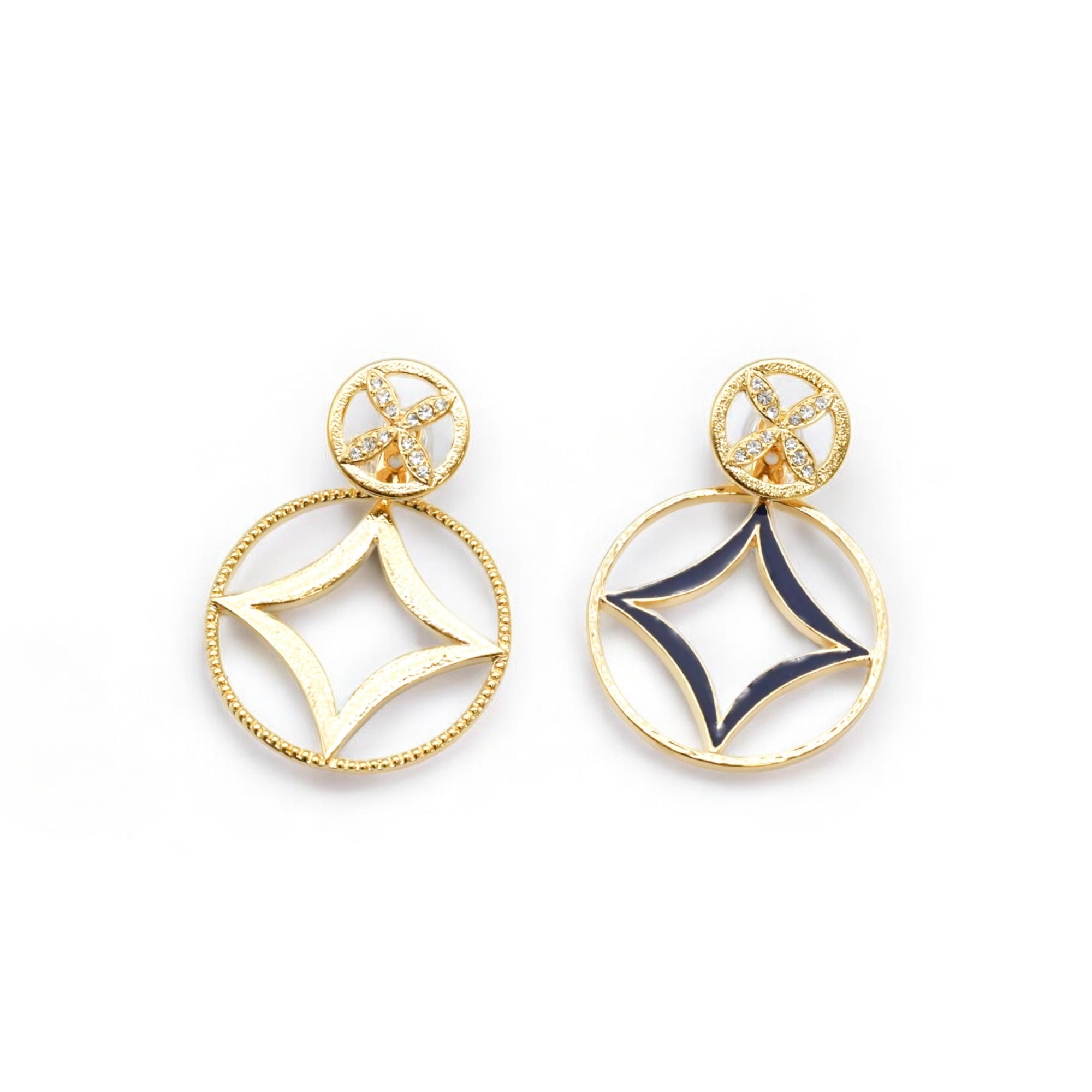 Exhibition order item: En by Kyogen Navy Earrings