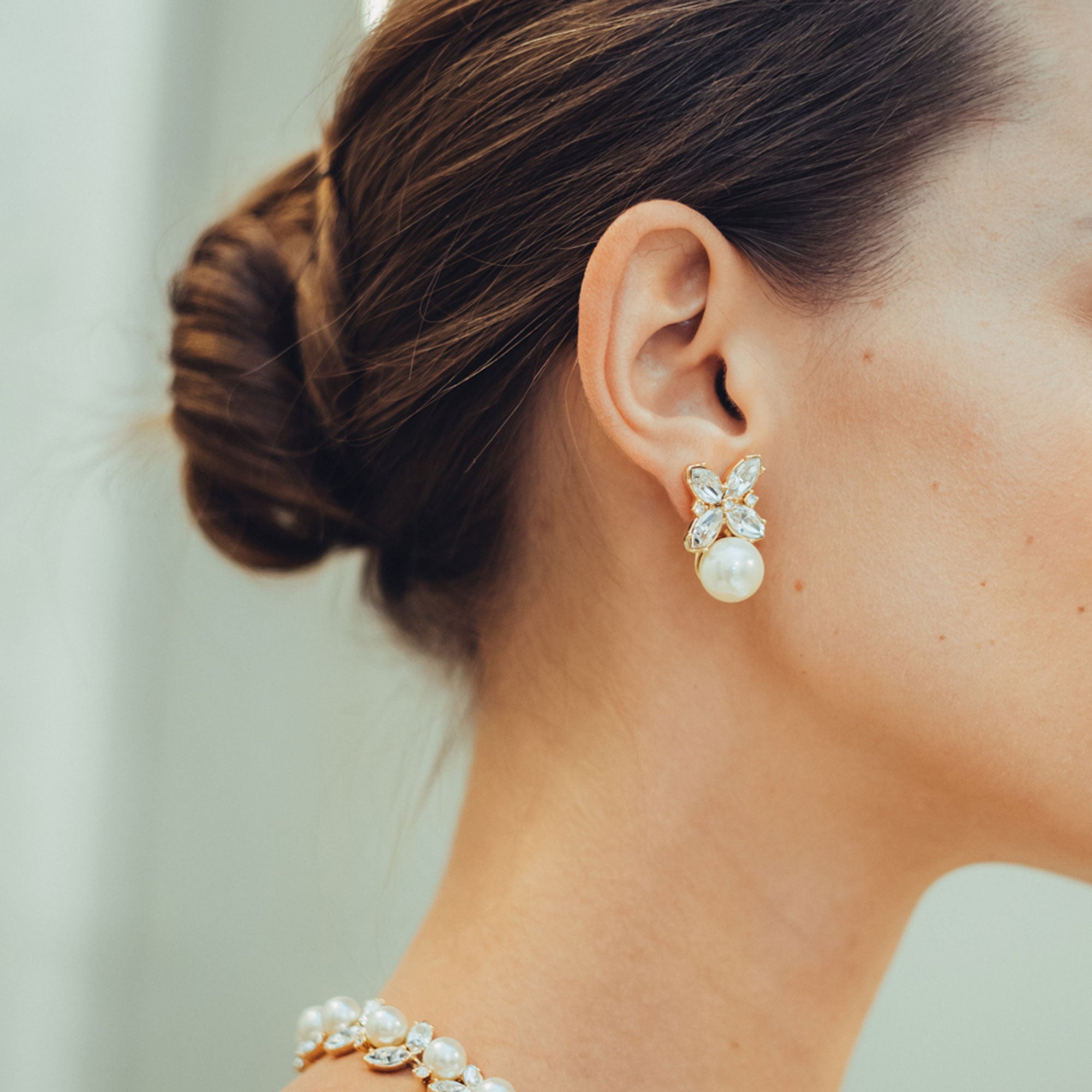 Perlene Clip Earrings