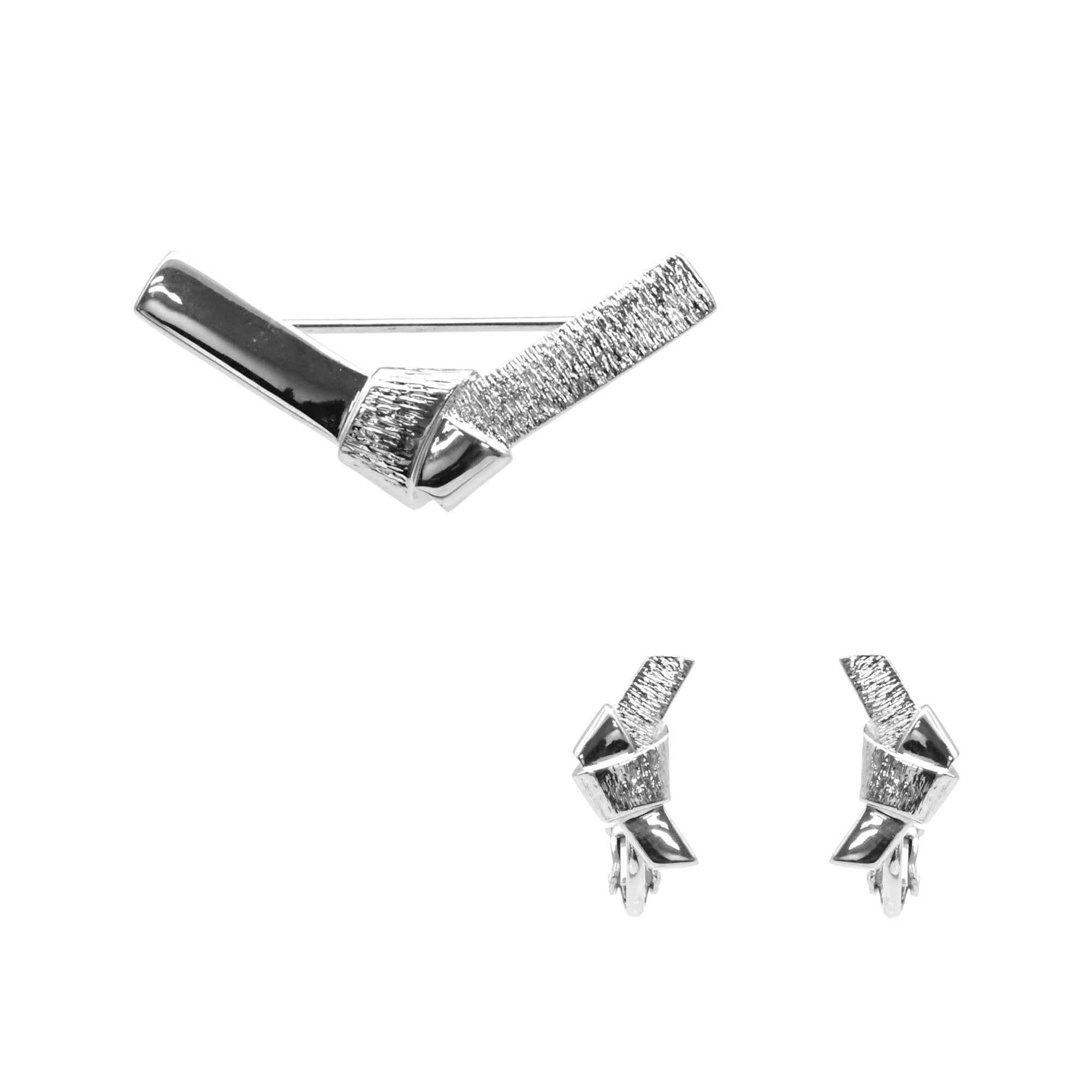 ムスビ ブローチ&イヤリング セット