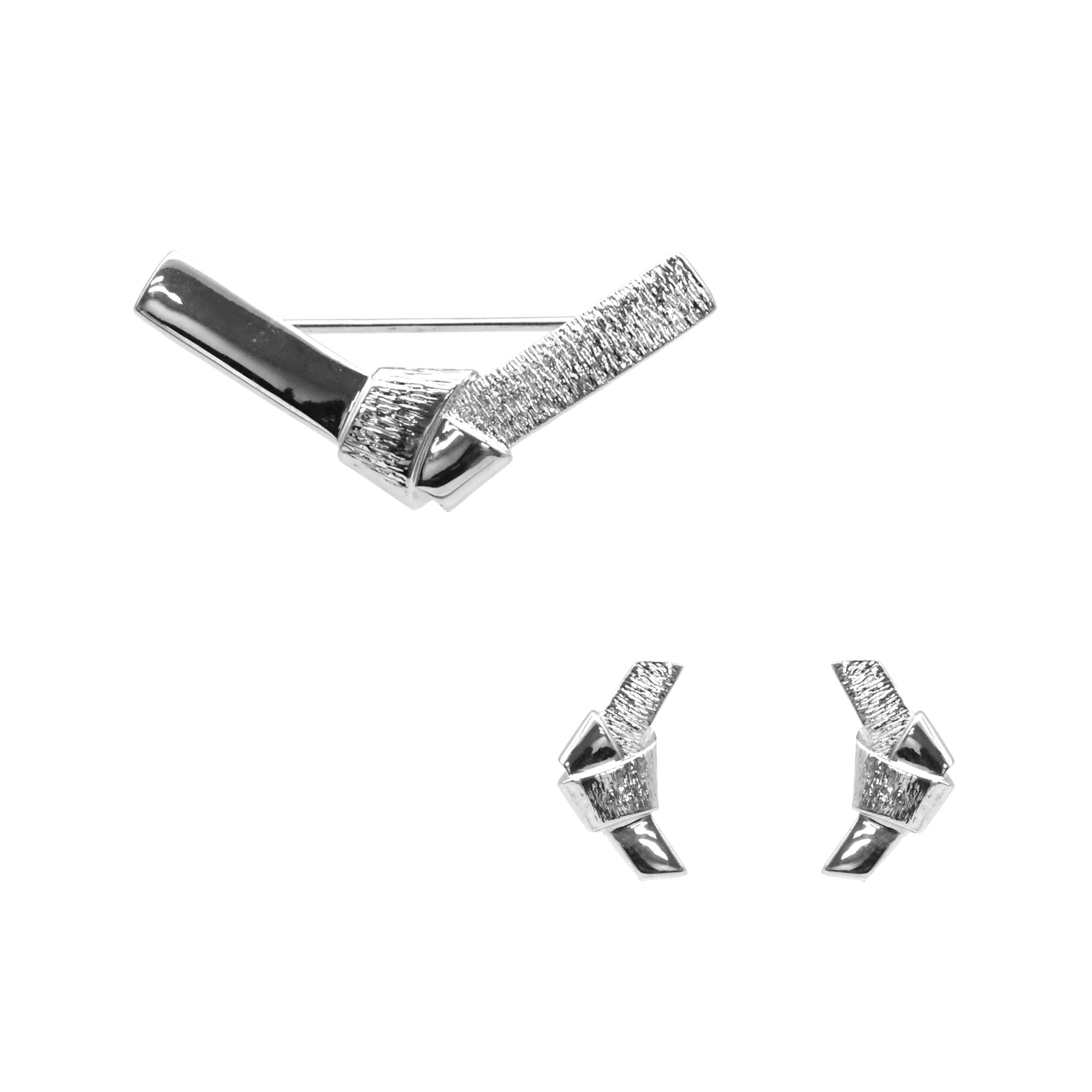 ムスビ ブローチ&ピアス セット