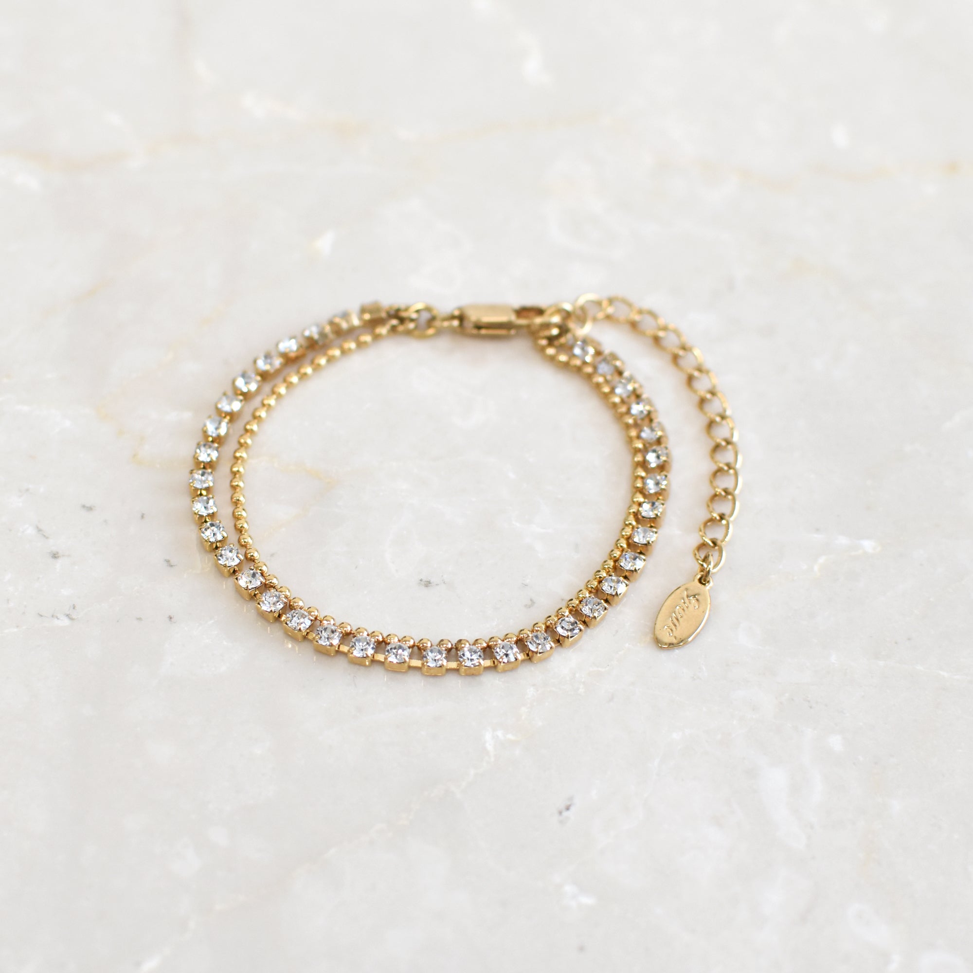 RIYO Crystal Chain Bracelet