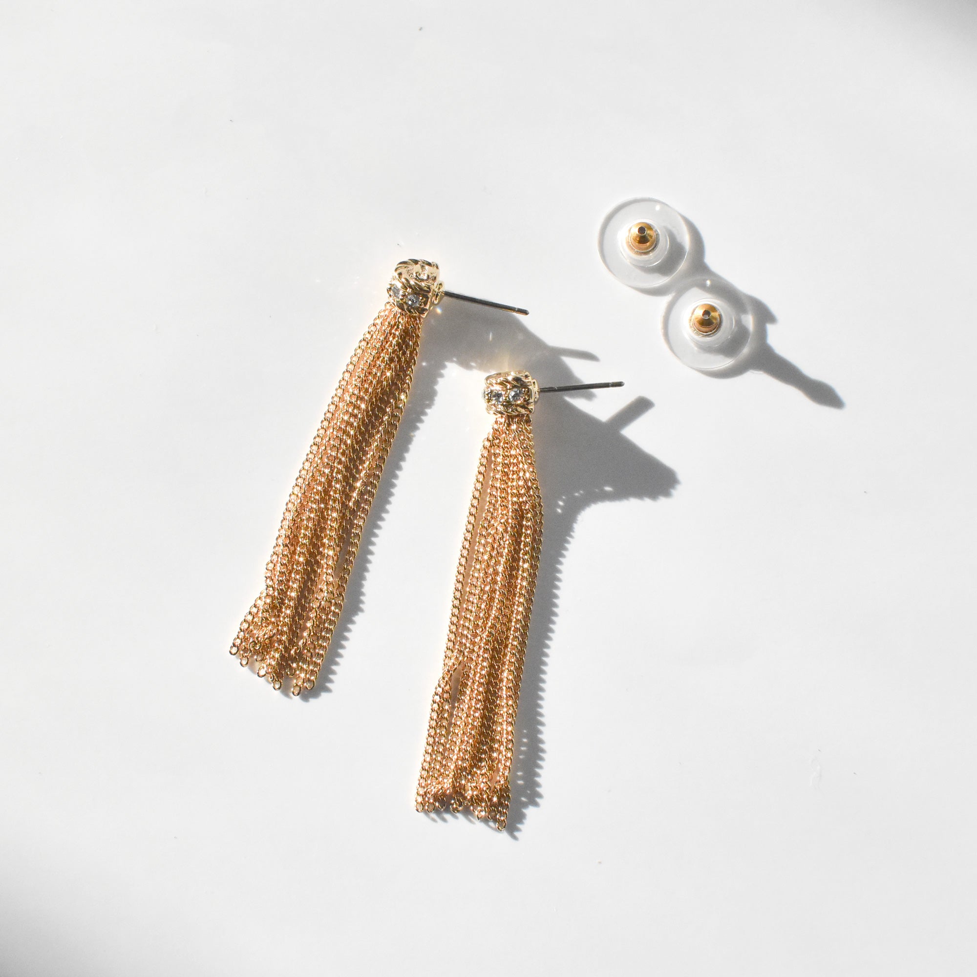 Long fringe earrings