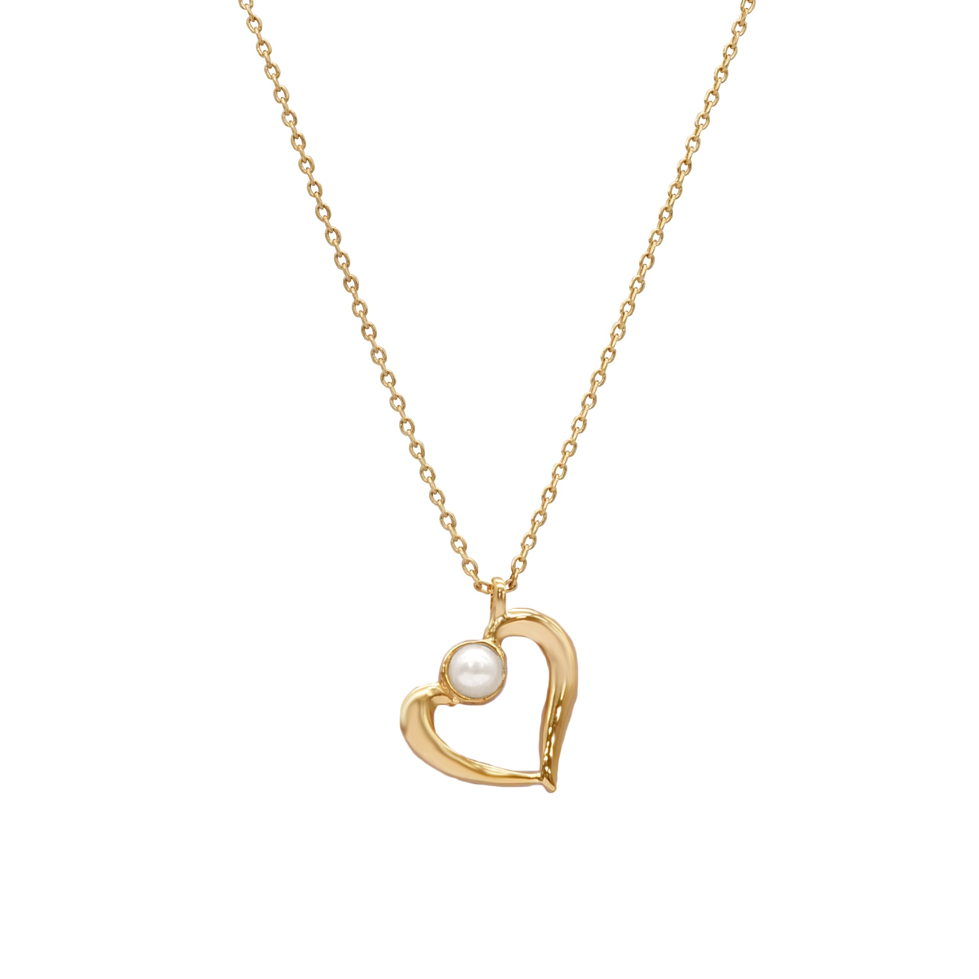 Ahn Mika smile heart petit necklace