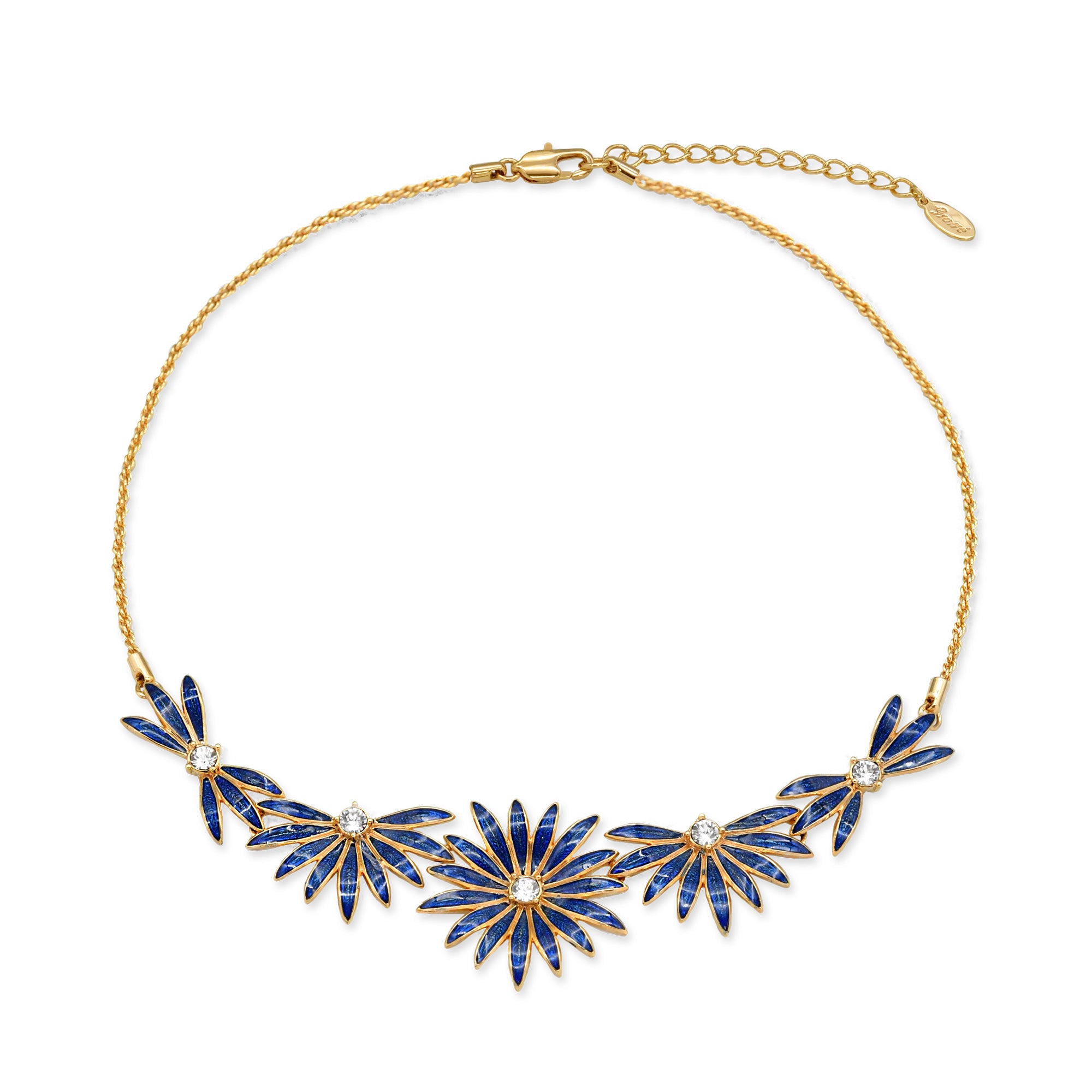 marguerite blue necklace