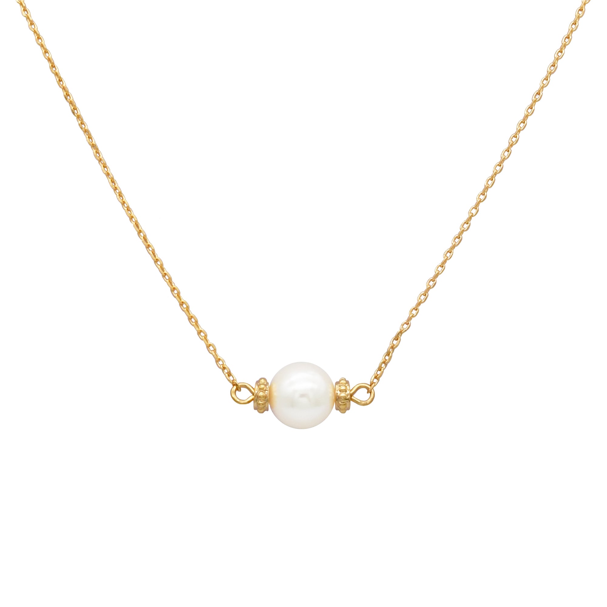 Tresor Akoya Side Pearl Necklace