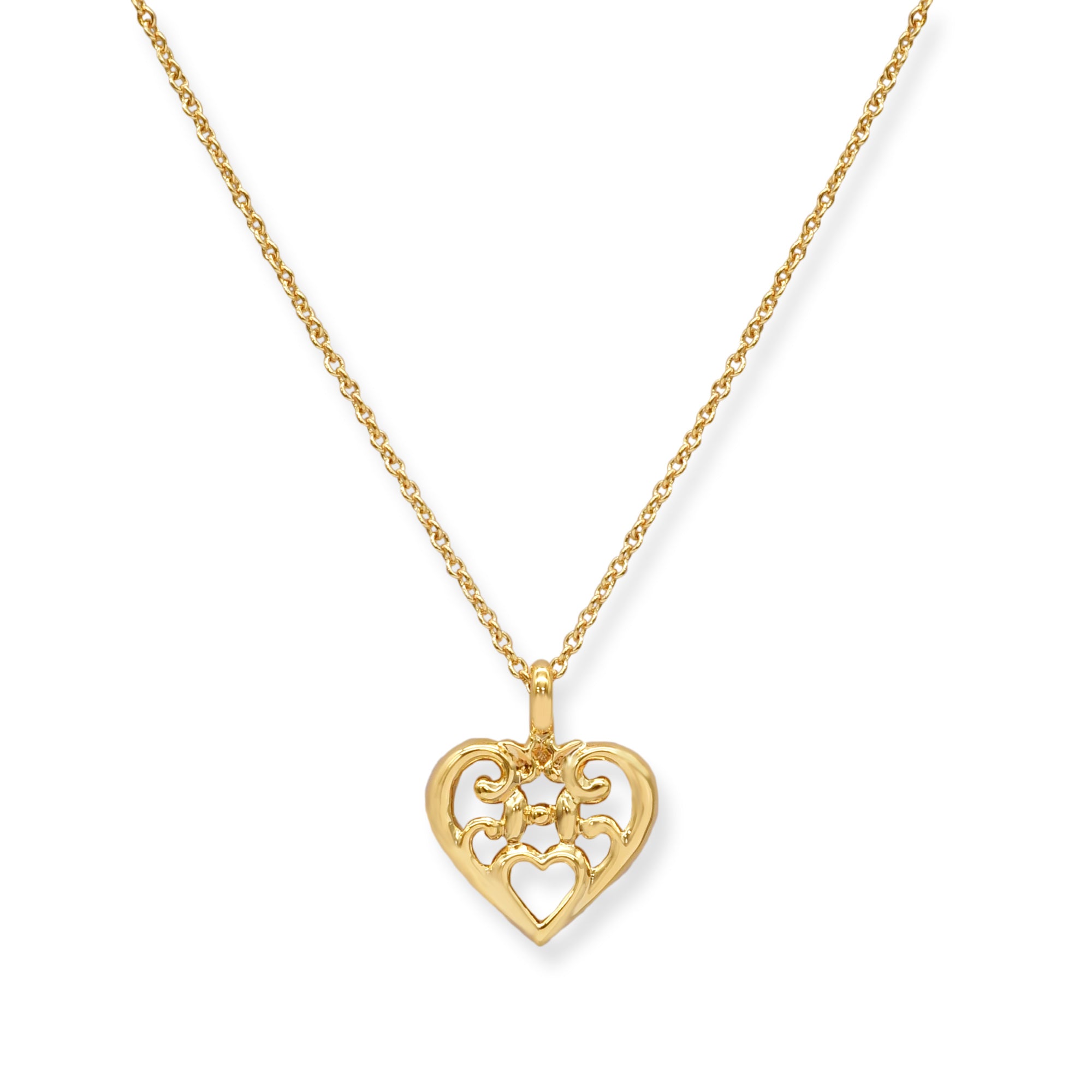 Cool Nouveau Heart Necklace