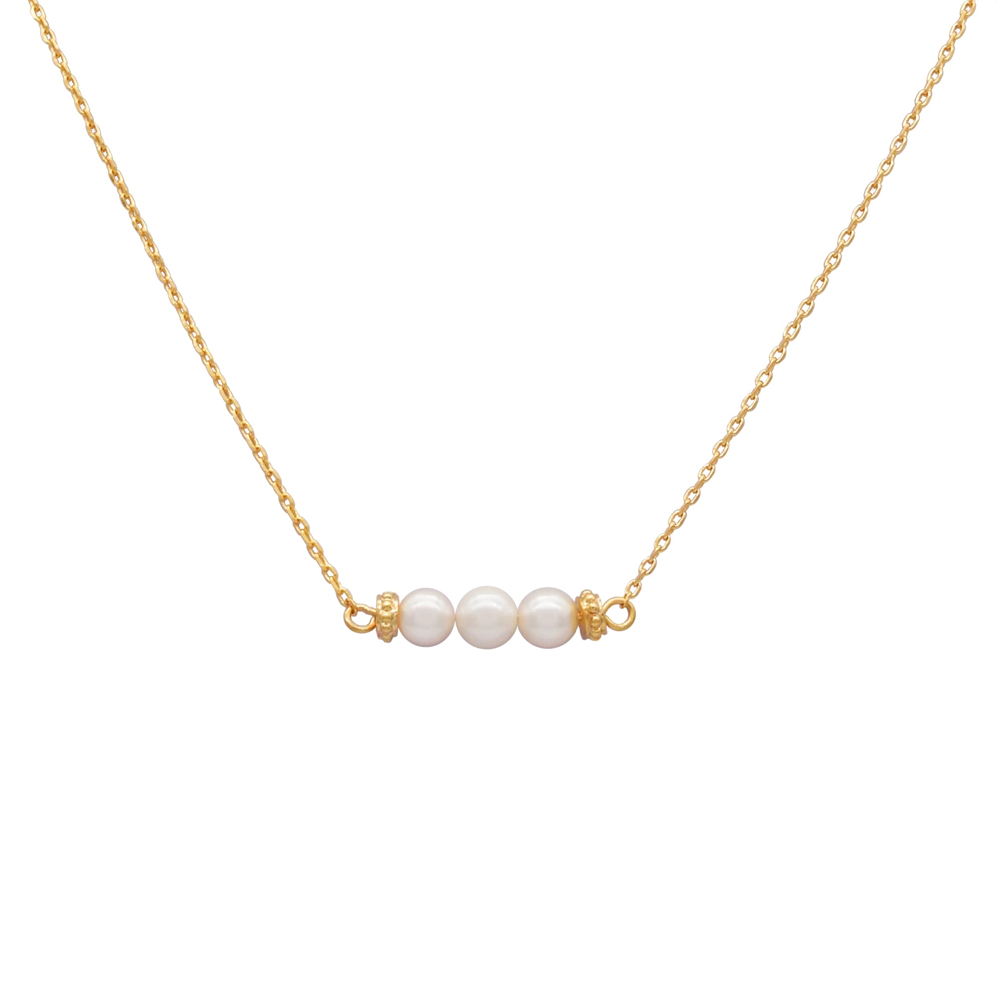 Tresor Akoya Line Pearl Necklace