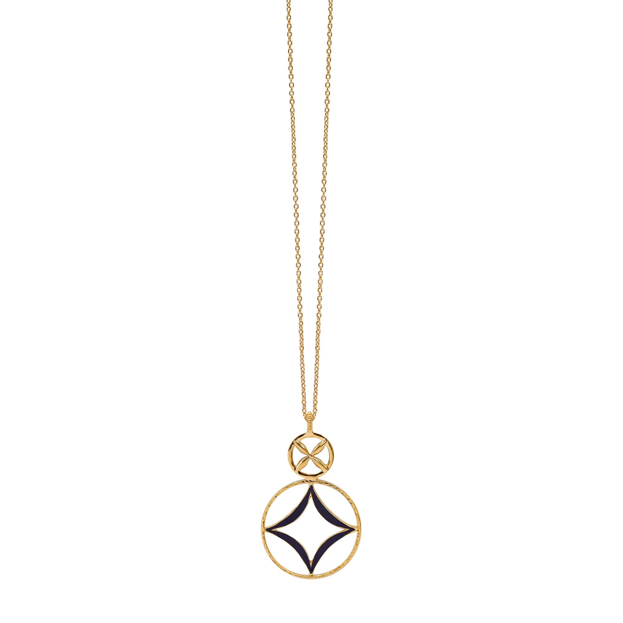 Exhibition order item: En by Kyogen Navy long necklace