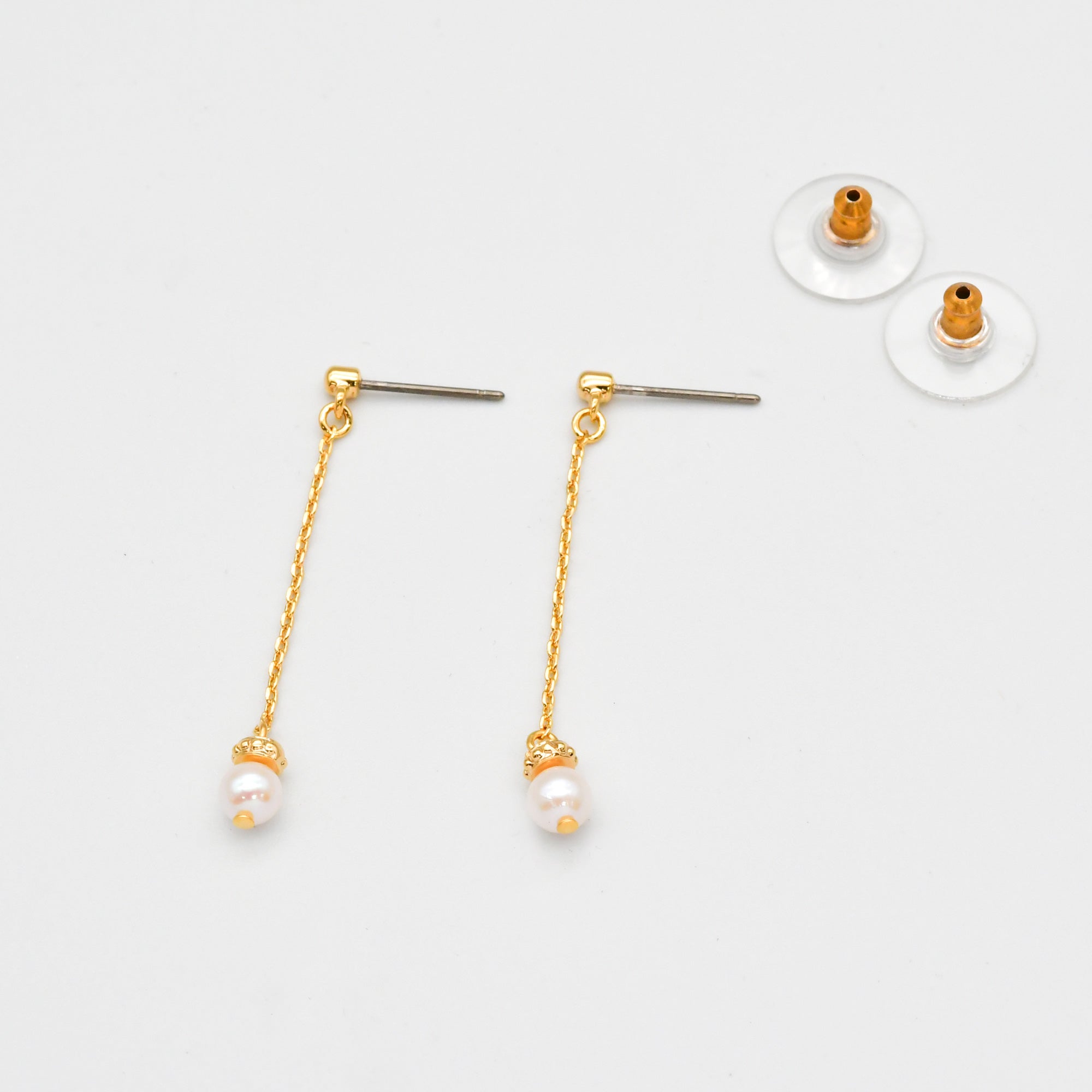 Tresor Akoya Line Pearl Earrings