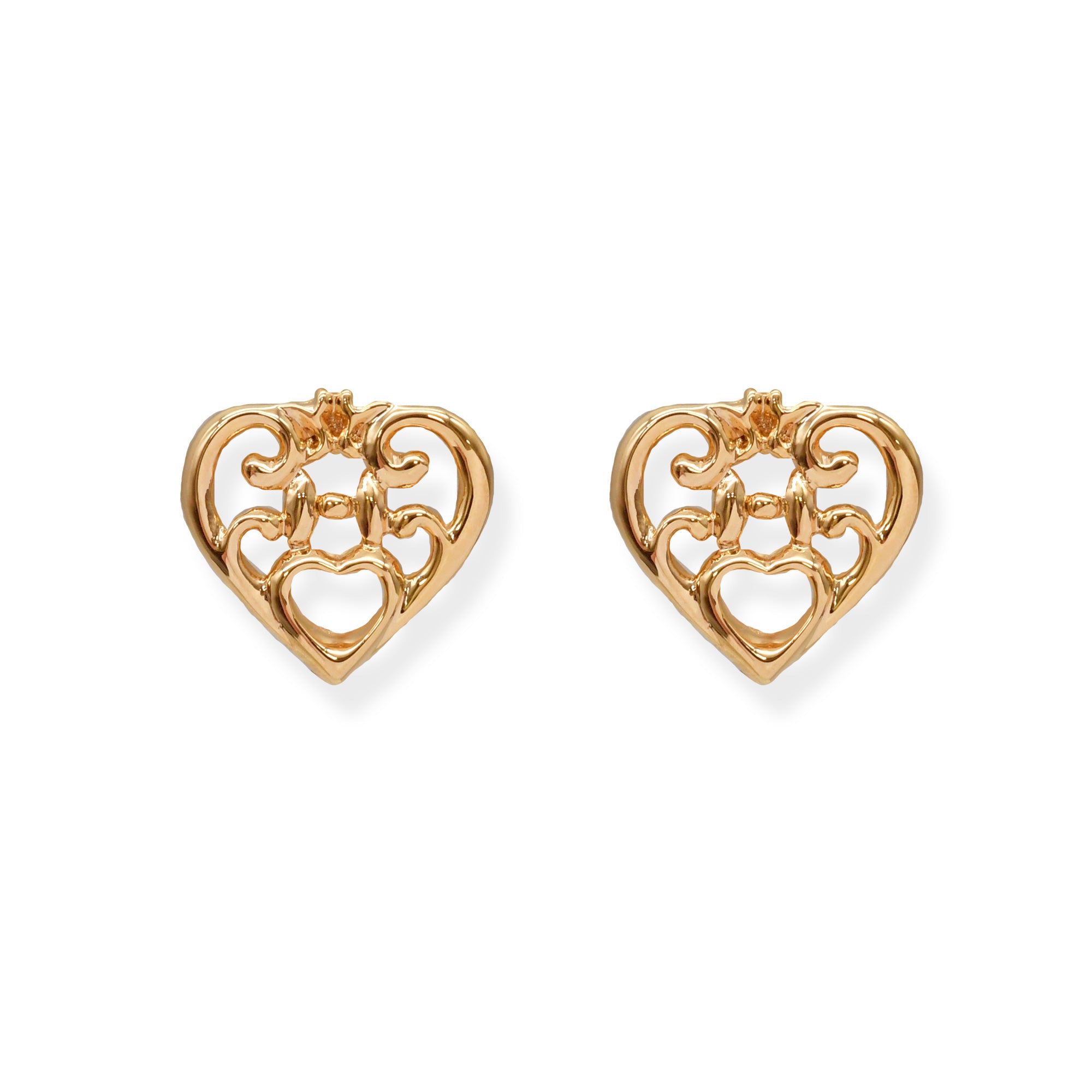 Cool Nouveau Heart Earrings