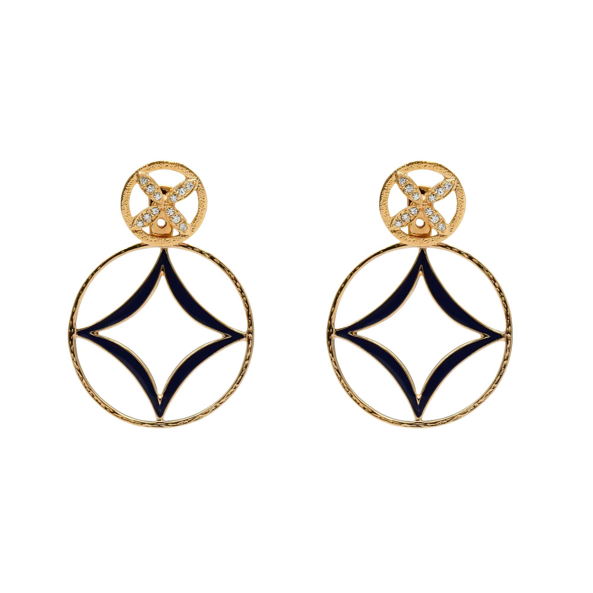 Exhibition order item: En by Kyogen Navy Earrings