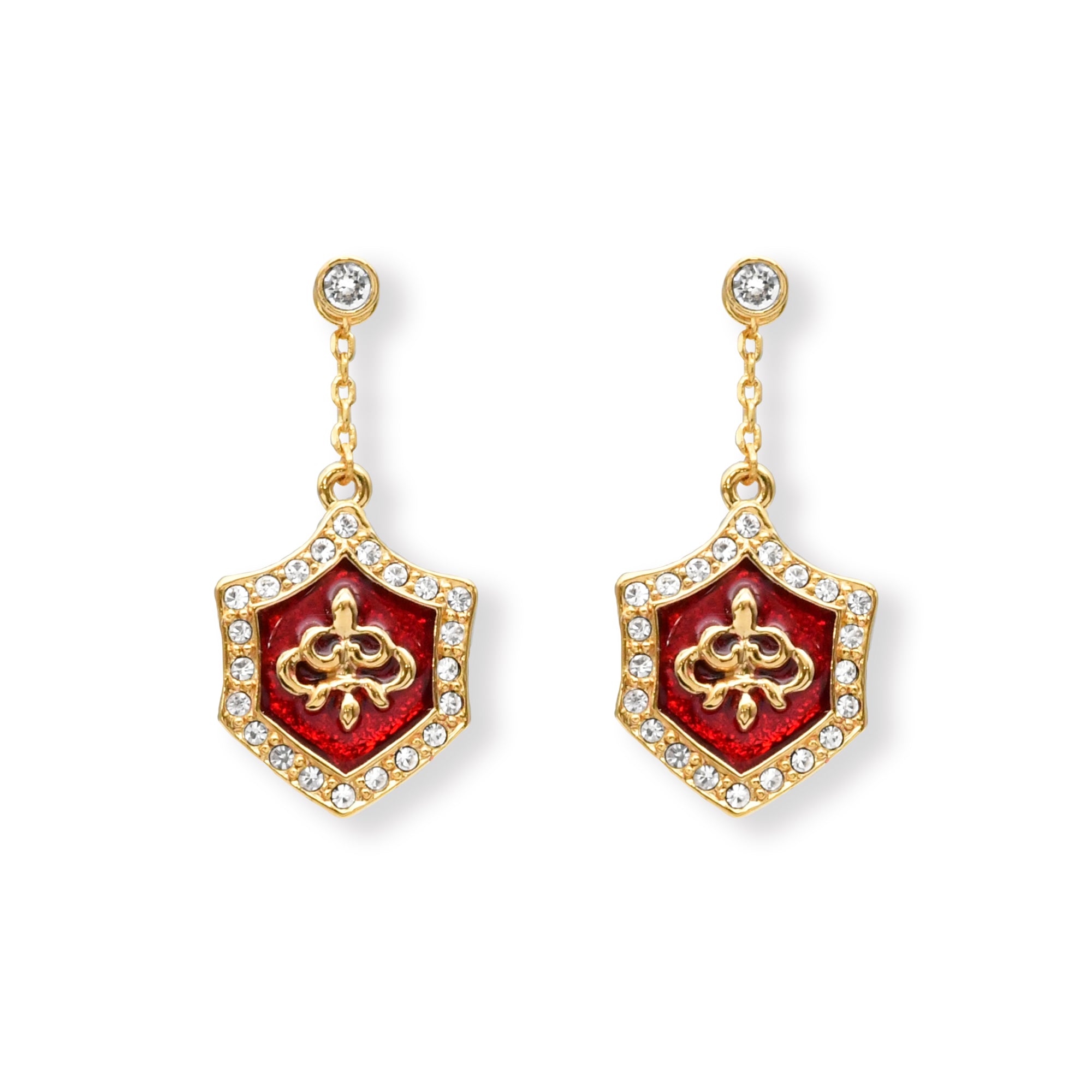 Crimson Amulet Earrings