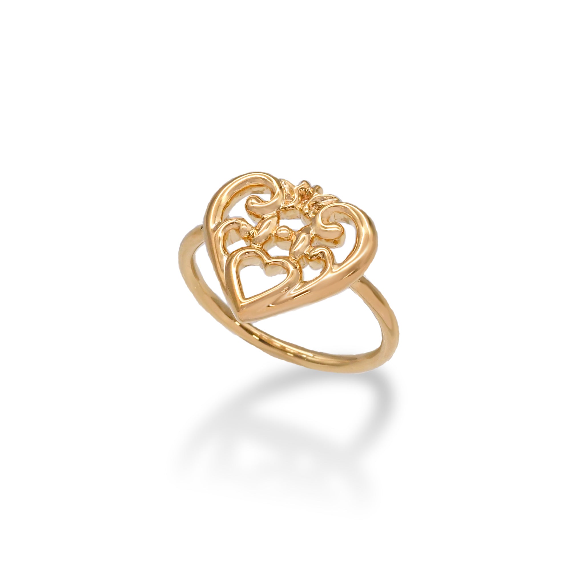 Cool Nouveau Heart Ring