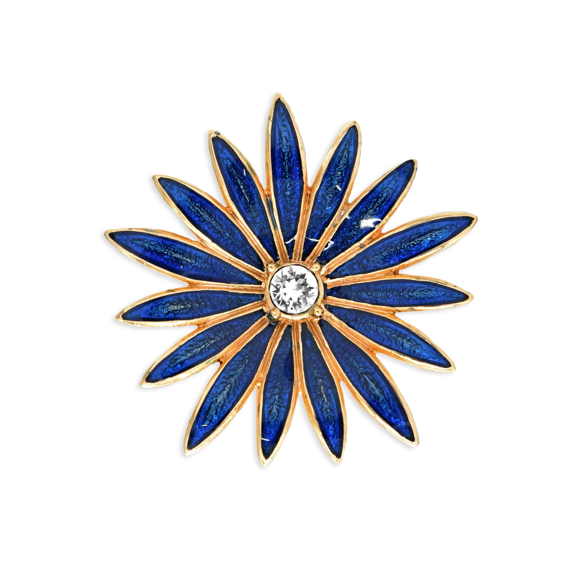 marguerite blue brooch