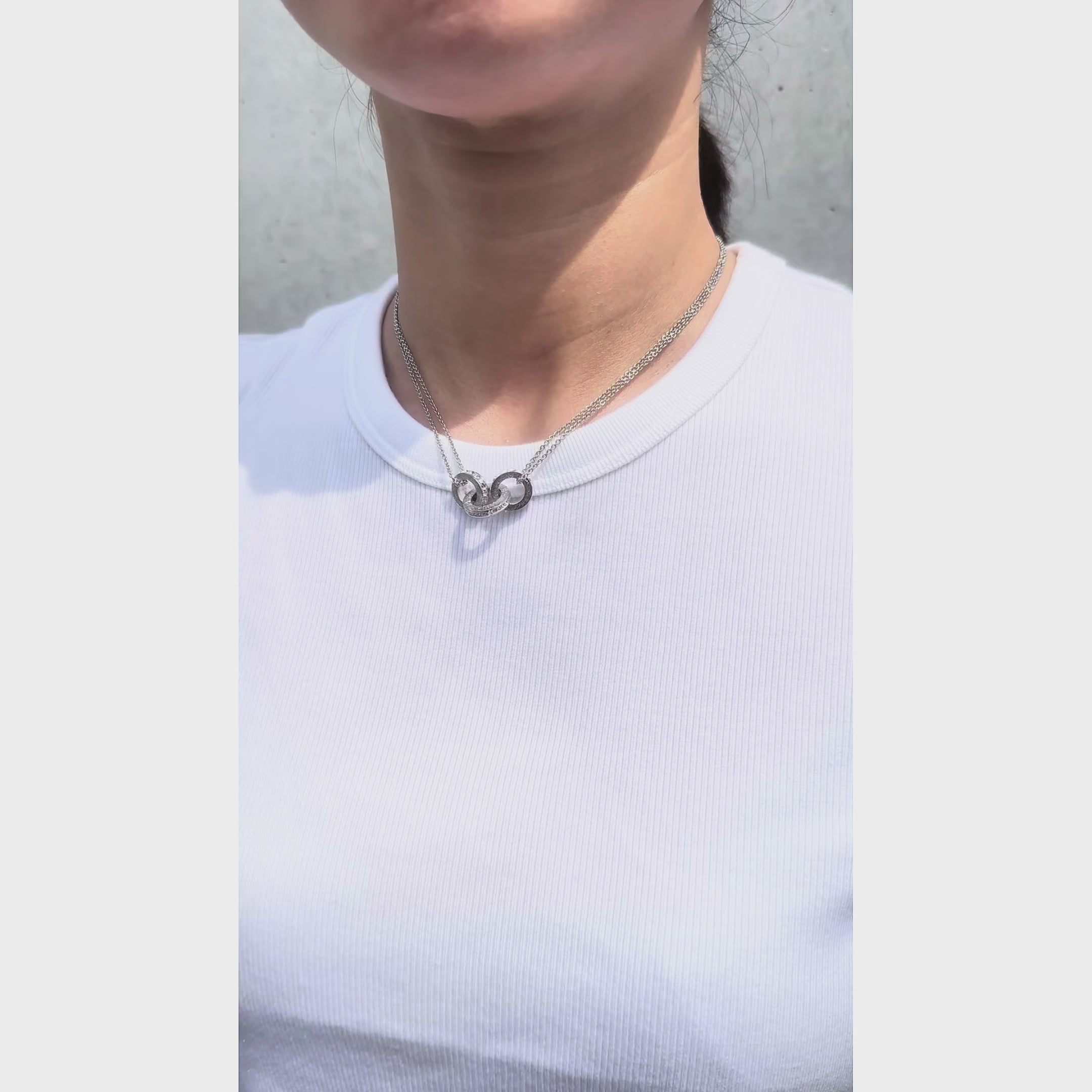 バーティカルミス マット クリア ネックレス